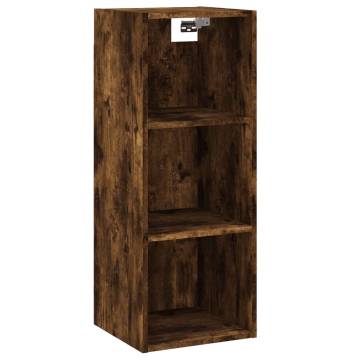 Highboard Smoked Oak - Stylish Storage Solution 34.5x34x180 cm