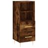 Highboard Smoked Oak - Stylish Storage Solution 34.5x34x180 cm