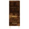 Highboard Smoked Oak - Stylish Storage Solution 34.5x34x180 cm