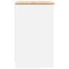 Garage Storage Cabinet White 40x51x85 cm | Solid Wood Pine