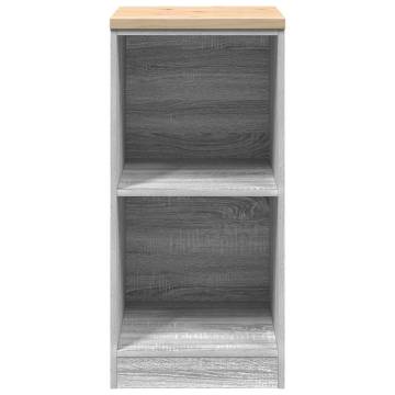 Garage Storage Cabinet Grey Sonoma | Durable Solid Wood Pine