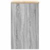 Garage Storage Cabinet Grey Sonoma | Durable Solid Wood Pine