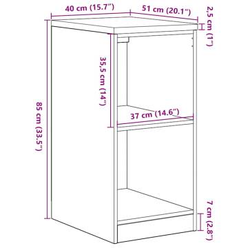 Garage Storage Cabinet Grey Sonoma | Durable Solid Wood Pine