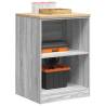 Garage Storage Cabinet Grey Sonoma - Solid Wood Pine 60x51x85 cm