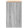 Garage Storage Cabinet Grey Sonoma - Solid Wood Pine 60x51x85 cm