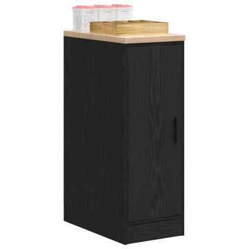 Garage Storage Cabinet Black 30x51x85 cm | Pinewood Durable Design