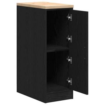 Garage Storage Cabinet Black 30x51x85 cm | Pinewood Durable Design