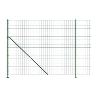 Wire Mesh Fence with Flange Green 2.2x25m - Durable & Versatile