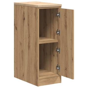 Garage Storage Cabinet Artisan Oak - Solid Wood Pine 30x51x85 cm