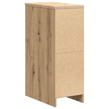 Garage Storage Cabinet Artisan Oak - Solid Wood Pine 30x51x85 cm