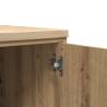 Garage Storage Cabinet Artisan Oak - Solid Wood Pine 30x51x85 cm