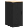 Garage Storage Cabinet Black - Durable Pinewood - 40x51x85 cm