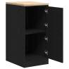 Garage Storage Cabinet Black - Durable Pinewood - 40x51x85 cm