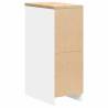 Garage Storage Cabinet White 30x51x85 cm - Durable Pinewood