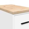 Garage Storage Cabinet White 30x51x85 cm - Durable Pinewood