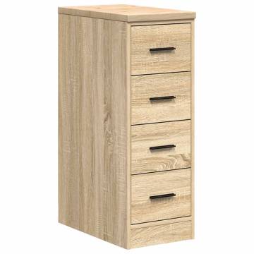 Garage Storage Cabinet Sonoma Oak - Durable Pine Wood 30x51x85cm