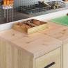 Garage Storage Cabinet Sonoma Oak - Durable Pine Wood 30x51x85cm