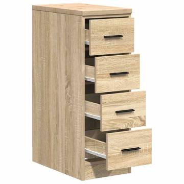 Garage Storage Cabinet Sonoma Oak - Durable Pine Wood 30x51x85cm