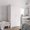 Wardrobe BODO White 101x52x176.5 cm Solid Wood Pine Colour white Size 99 x 53.5 x 173 cm Quantity in Package 1 Amount 