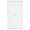 Wardrobe BODO White - Solid Pine Storage | 101x52x176.5 cm