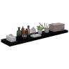 Floating Wall Shelves 4 pcs High Gloss Black | Hipomarket