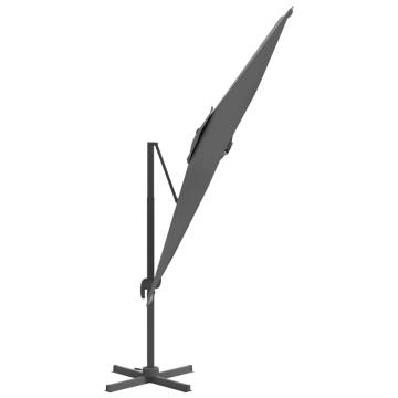 LED Cantilever Umbrella Anthracite 400x300 cm - Stylish & Durable