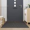 Doormat Stripe Black and Grey 115x200 cm - Durable & Non-Slip