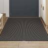 Doormat Stripe Black and Grey 115x200 cm - Durable & Non-Slip