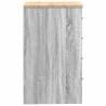 Garage Storage Cabinet Grey Sonoma - Solid Wood Pine 40x51x85 cm