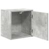 Garage Wall Cabinet - Concrete Grey Engineered Wood | Hipo Market