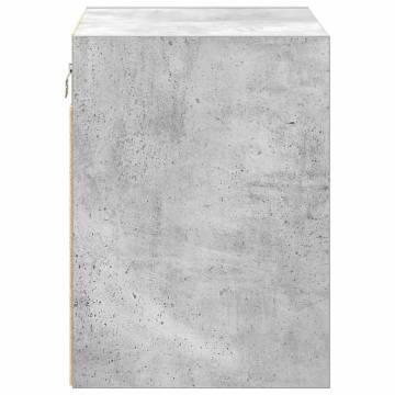 Garage Wall Cabinet - Concrete Grey Engineered Wood | Hipo Market