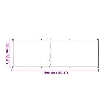 Durable Plant Cover with Eyelets 1x4 m for Effective Protection