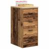 Garage Storage Cabinet - Old Wood, Solid Pine - 40x51x85 cm