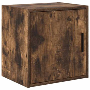 Garage Wall Cabinet in Smoked Oak - Durable & Stylish Storage