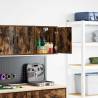 Garage Wall Cabinet in Smoked Oak - Durable & Stylish Storage