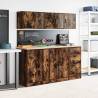 Garage Wall Cabinet in Smoked Oak - Durable & Stylish Storage