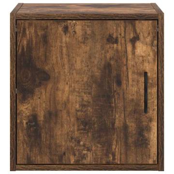 Garage Wall Cabinet in Smoked Oak - Durable & Stylish Storage