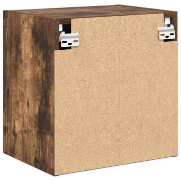 Garage Wall Cabinet in Smoked Oak - Durable & Stylish Storage