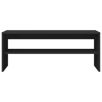 Stylish Black TV Cabinet - 100x40x40 cm | Hipomarket