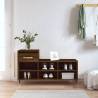 Elegant Brown Oak Shoe Cabinet - 102x36x60 cm | HipoMarket