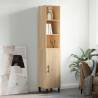 Highboard Sonoma Oak 34.5x34x180 cm Engineered Wood Colour sonoma oak Quantity in Package 1 Model 1 door 