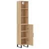 Stylish Highboard Sonoma Oak - 34.5x34x180 cm | Hipomarket