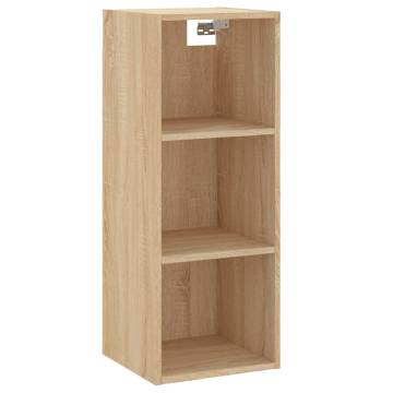 Stylish Highboard Sonoma Oak - 34.5x34x180 cm | Hipomarket