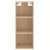 Stylish Highboard Sonoma Oak - 34.5x34x180 cm | Hipomarket