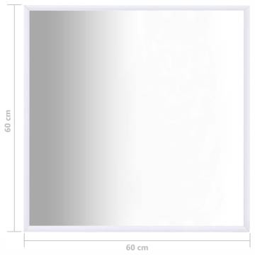 Mirror White 60x60 cm - Minimalist Home Decor | Hipomarket