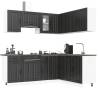  11 Piece Kitchen Cabinet Set Lucca Black Engineered Wood Colour black Quantity in Package 1 Model lucca Number of 11 