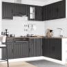 11 Piece Kitchen Cabinet Set Lucca Black - Stylish Storage