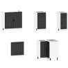 11 Piece Kitchen Cabinet Set Lucca Black - Stylish Storage