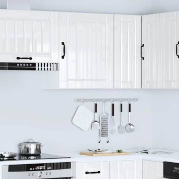 Lucca High Gloss White Kitchen Wall Cabinet - Stylish & Durable