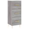 Stylish Grey Sonoma Highboard - 34.5x34x180 cm | HipoMarket